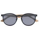Dark Brown Wood / Black Metal / Black