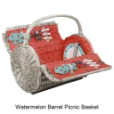 Watermelon Collection Barrel Picnic Basket