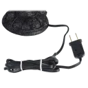 The 4.5-inch diameter base with built in 5-foot power cord fits most window sills