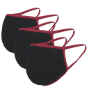 Black with Burgundy Accent