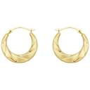 Slash Diamond Cut Round Bib