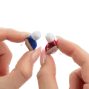 Discreet hearing aids designed for clear sound and all-day comfort.
