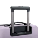 Telescoping handle extends smoothly for effortless mobility.