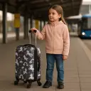 Hardside carry-on with spinner wheels for effortless travel