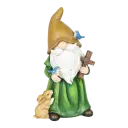 Angel Gnome Standing with Cross