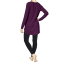 A flattering longer length that pairs perfectly with leggings for easy everyday style