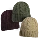 Burgundy-Olive-Camel without Pom