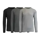 Black, Charcoal, Heather Grey