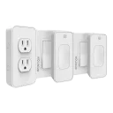 Snap on over your existing light switches for easy installation.