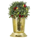 With Red Berries