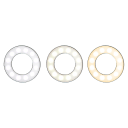 3 distinct lighting options: White, Warm White, and Warm Yellow