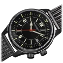 Black Case w/ Black Dial on Black Bracelet
