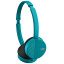 Teal On-Ear Fold Flat Headphones