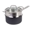 3 Qt Saucepan with Steamer Insert & Lid