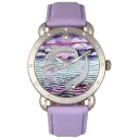 Silver Case/Lavender Band