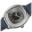 Silver Case w/ Gun Dial on Blue Strap