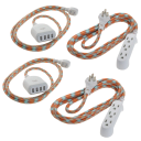 Durable, tangle-free braided cords add a sleek touch to your home