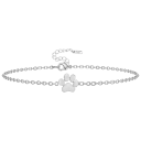 18k White Gold Plated