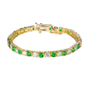 Gold Plated with Emerald