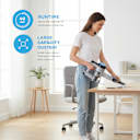 Up to 40 minutes of cordless cleaning with a roomy dustbin.