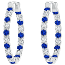 Sapphire White Gold Plated