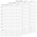 Meal Planner in Black/White