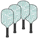 White/Green Pipe Pattern