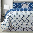 Quatrefoil Navy