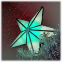 Silver Trim / Red Stars