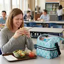Fully insulated compartments help keep food and beverages cold and fresh