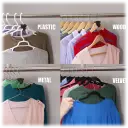 Works with plastic, wood, wire, or velvet hangers