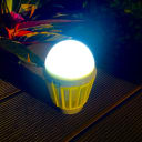 Built-in lantern with three light modes for patios, camping, or emergency lighting