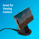 Doubles as a viewing dock while charging