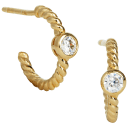 18K Yellow Gold Over Sterling
