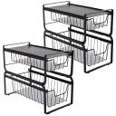 Sturdy wire construction ensures durability & stability (Black)