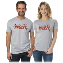 Red Meh Logo Lights on Heather Gray