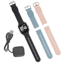 Band Combo: Black/Blue/Pink