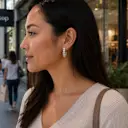 Baguette Hoop Earrings