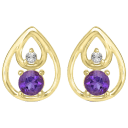 Amethyst - White Topaz