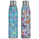 Blue Tie-Dye Dragonfly & Purple Butterfly Garden