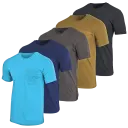Set 3: Aqua Blue, Navy, Charcoal, Rust, Black