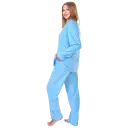 Light Blue with White Dots