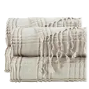 Pleated Plaid in Light Taupe