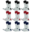 9-Pack: Black-Red-Navy