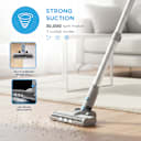 Three suction modes tackle everything from dust to stubborn debris.