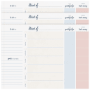 Weekly Planner in Navy/Blush