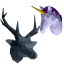 Deer & Unicorn