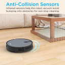 Sensors avoid obstacles like furniture