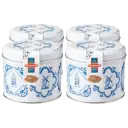 Includes 4 keepsake tins