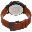 Black Case w/ Black Dial on Brown Strap